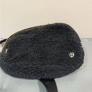 lululemon athletica Black Crossbody Bag with Plush Texture